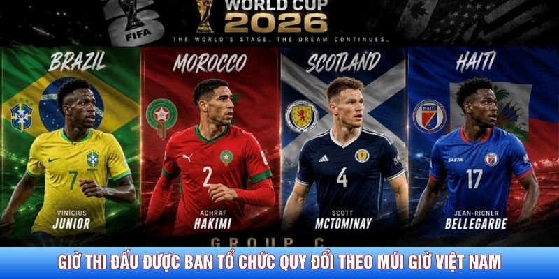 Giờ thi đấu được ban tổ chức quy đổi theo m&uacute;i giờ Việt Nam&nbsp;